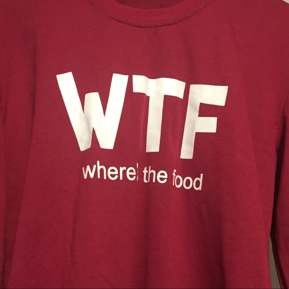 Where’s the food sweater. Worn once